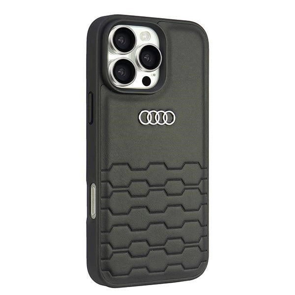 Etui Audi Synthetic Leather na iPhone 16 Pro Max 6.9" - czarne – zdjęcie 3