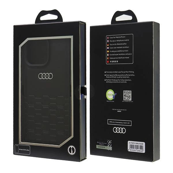 Etui Audi Synthetic Leather na iPhone 16 Pro Max 6.9" - czarne – zdjęcie 7