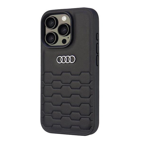 Etui Audi Synthetic Leather na iPhone 16 Pro 6.3" - czarne – zdjęcie 3
