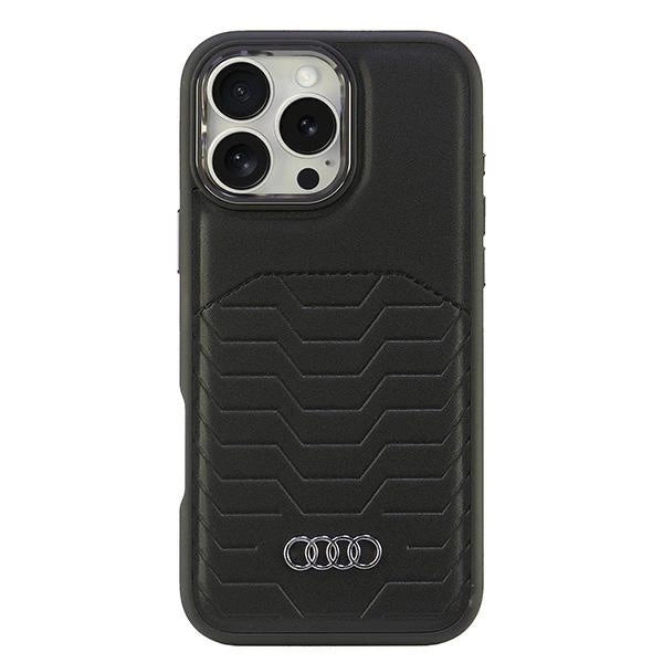 Etui Audi Synthetic Leather MagSafe na iPhone 16 Pro Max 6.9" - czarne