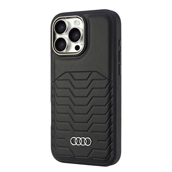 Etui Audi Synthetic Leather MagSafe na iPhone 16 Pro Max 6.9" - czarne – zdjęcie 3