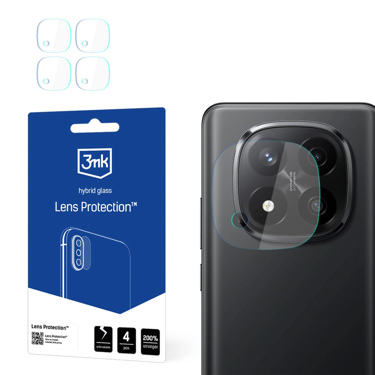 Szkło hybrydowe do obiektywu aparatu 3mk Lens na Xiaomi Redmi Note 14 Pro+