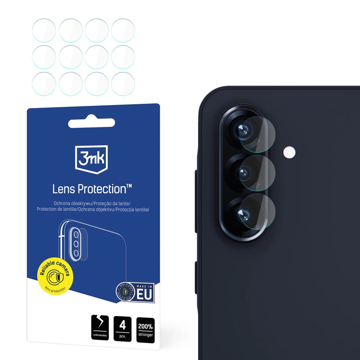 Szkło hybrydowe do obiektywu aparatu 3mk Lens na Samsung Galaxy A56 5G