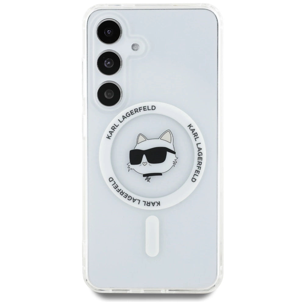 Etui Karl Lagerfeld Button Choupette Head Printed Logo MagSafe Samsung – zdjęcie 3