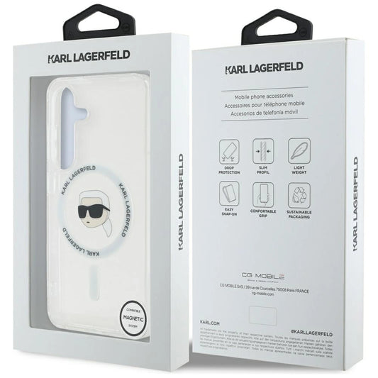Etui Karl Lagerfeld Button Karl Head Printed Logo MagSafe Samsung Galaxy