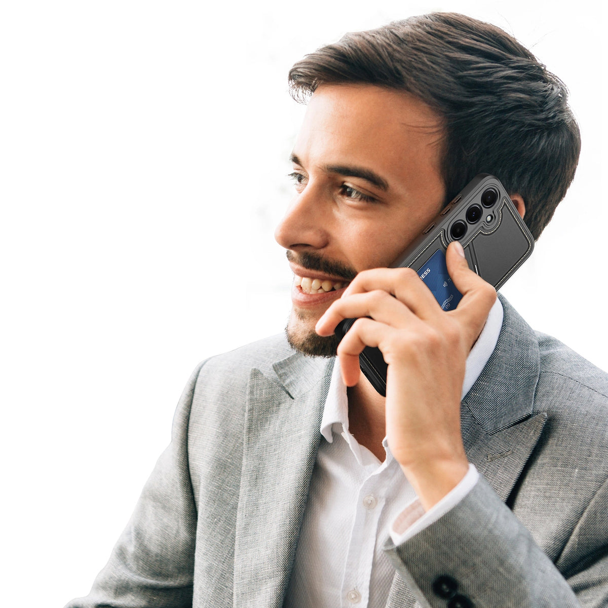 Etui Dux Ducis Rafi na Samsung Galaxy S25 z podstawką i portfelem - czarne