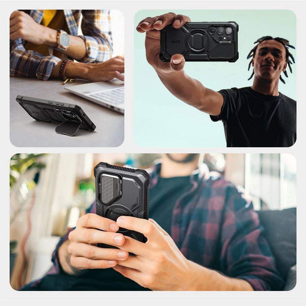 Etui Supcase IBLSN Armorbox Mag na Samsung Galaxy S25 Ultra - czarne – zdjęcie 5