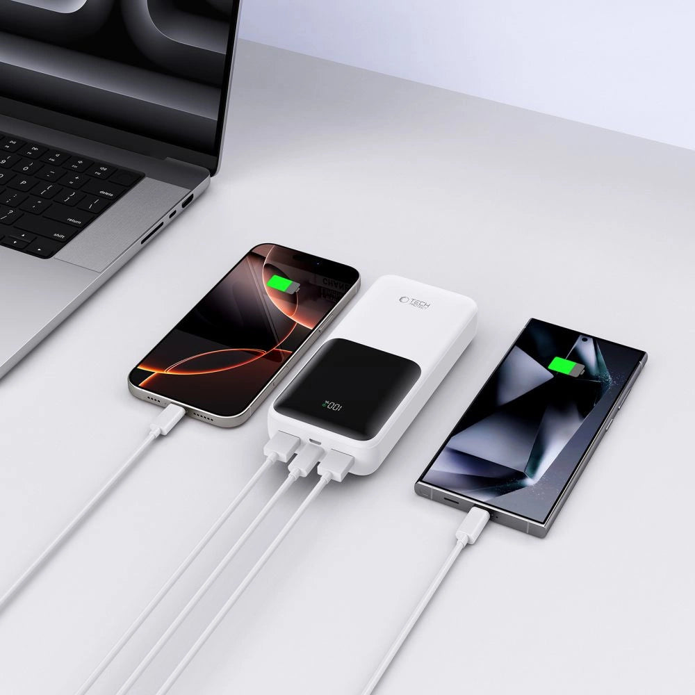 Powerbank Tech-Protect PB02 20000mAh 22.5W - biały – zdjęcie 7