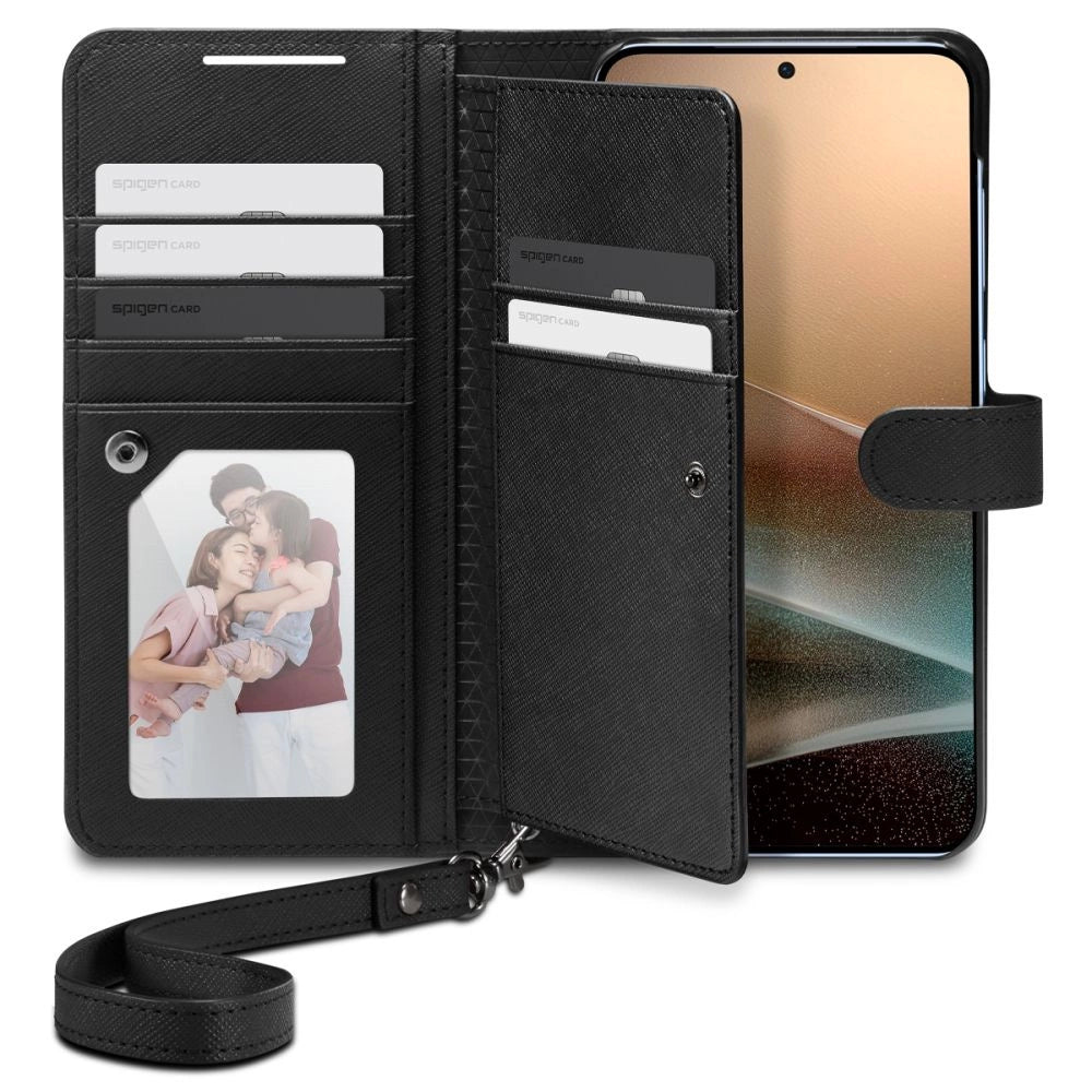 Etui Spigen Wallet "S" na Samsung Galaxy S25+ - czarne – zdjęcie 2