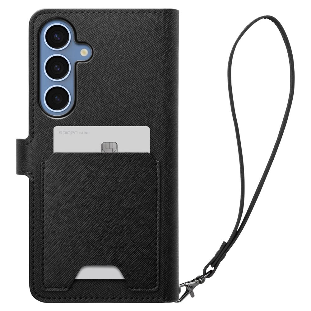 Etui Spigen Wallet "S" na Samsung Galaxy S25+ - czarne – zdjęcie 4