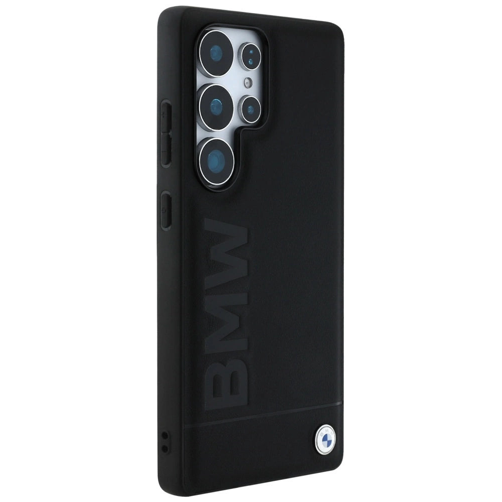 Etui BMW Leather Big Wordmark na Samsung Galaxy S25 Ultra - czarne – zdjęcie 4