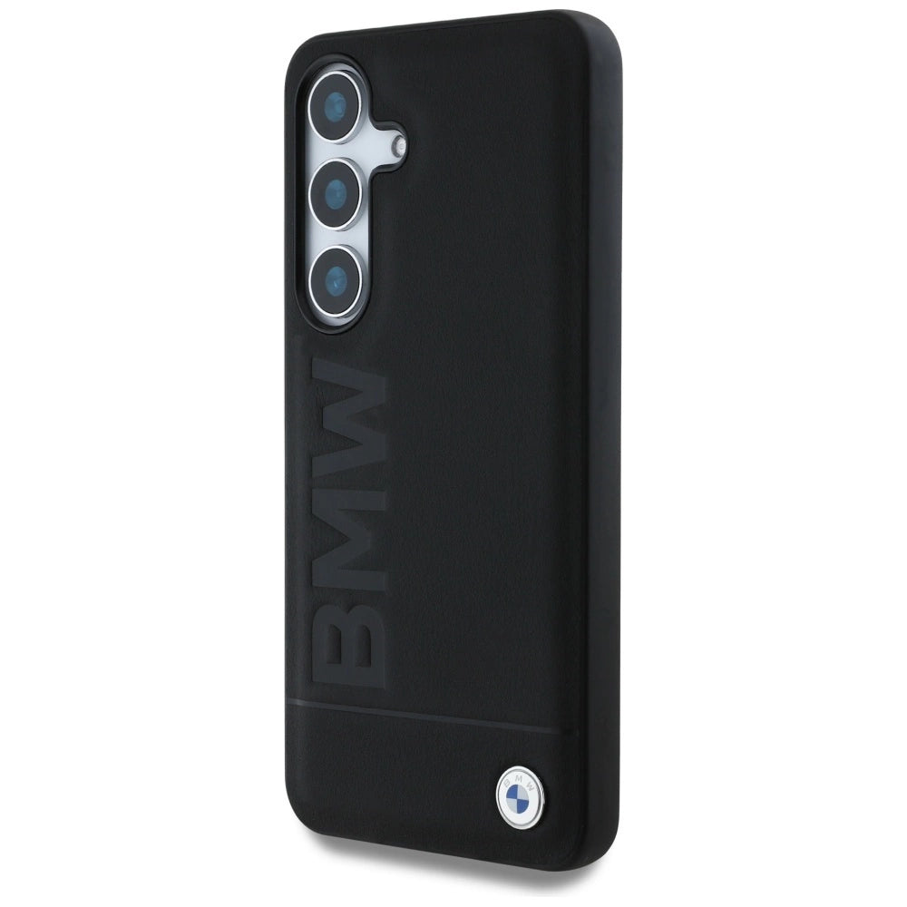 Etui BMW Leather Big Wordmark na Samsung Galaxy S25+ - czarne – zdjęcie 2