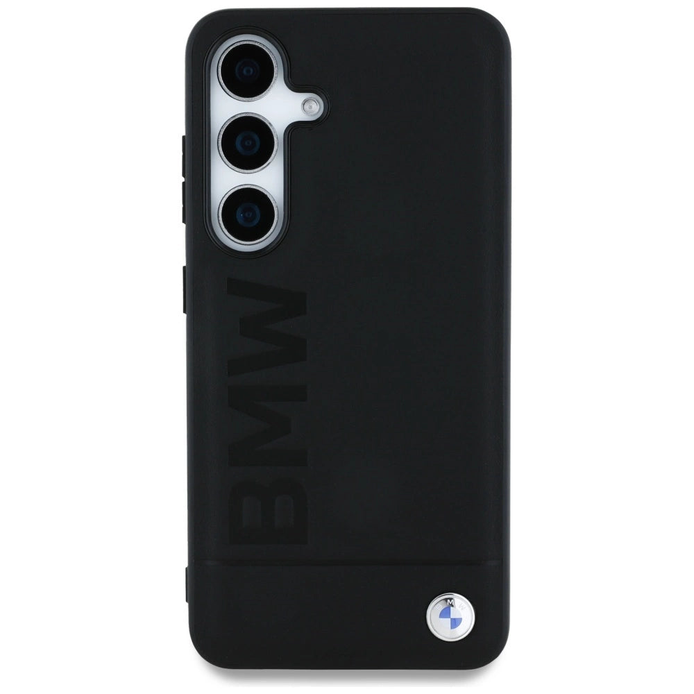 Etui BMW Leather Big Wordmark na Samsung Galaxy S25+ - czarne – zdjęcie 3