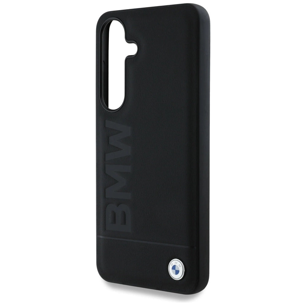 Etui BMW Leather Big Wordmark na Samsung Galaxy S25+ - czarne – zdjęcie 6
