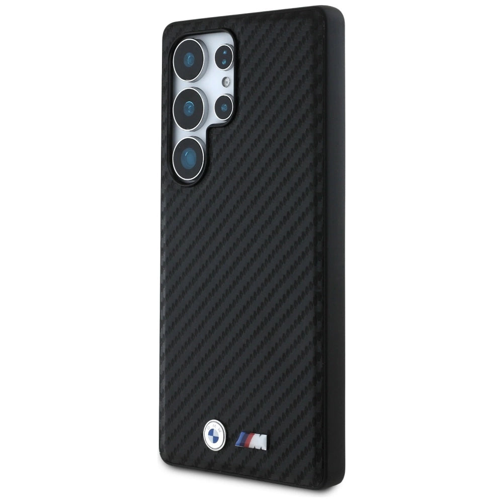 Etui BMW Leather Carbon MagSafe na Samsung Galaxy S25 Ultra - czarne – zdjęcie 2