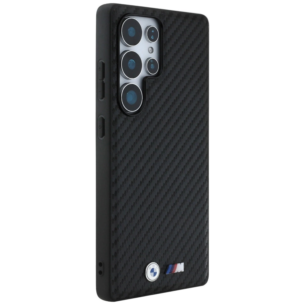 Etui BMW Leather Carbon MagSafe na Samsung Galaxy S25 Ultra - czarne – zdjęcie 4