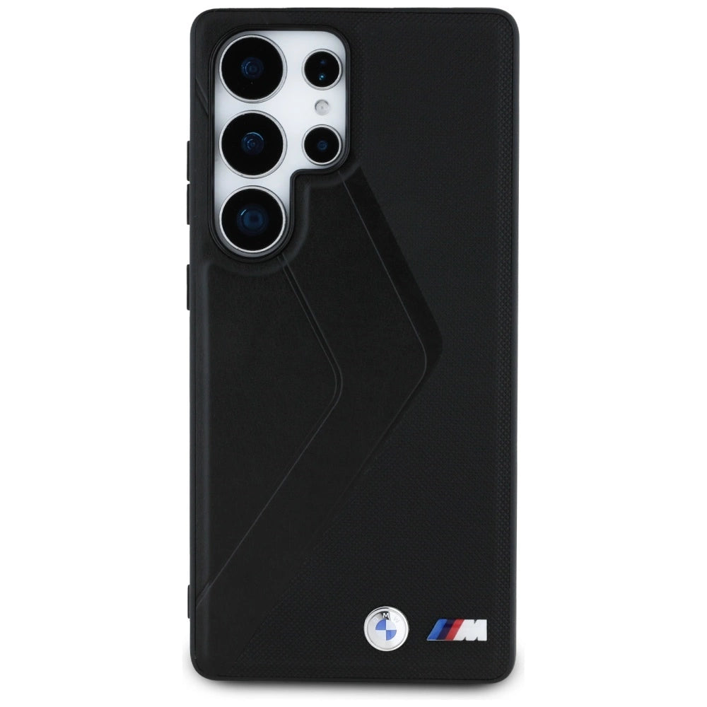 Etui BMW Leather Oversized Stripes na Samsung Galaxy S25 Ultra - czarne – zdjęcie 3