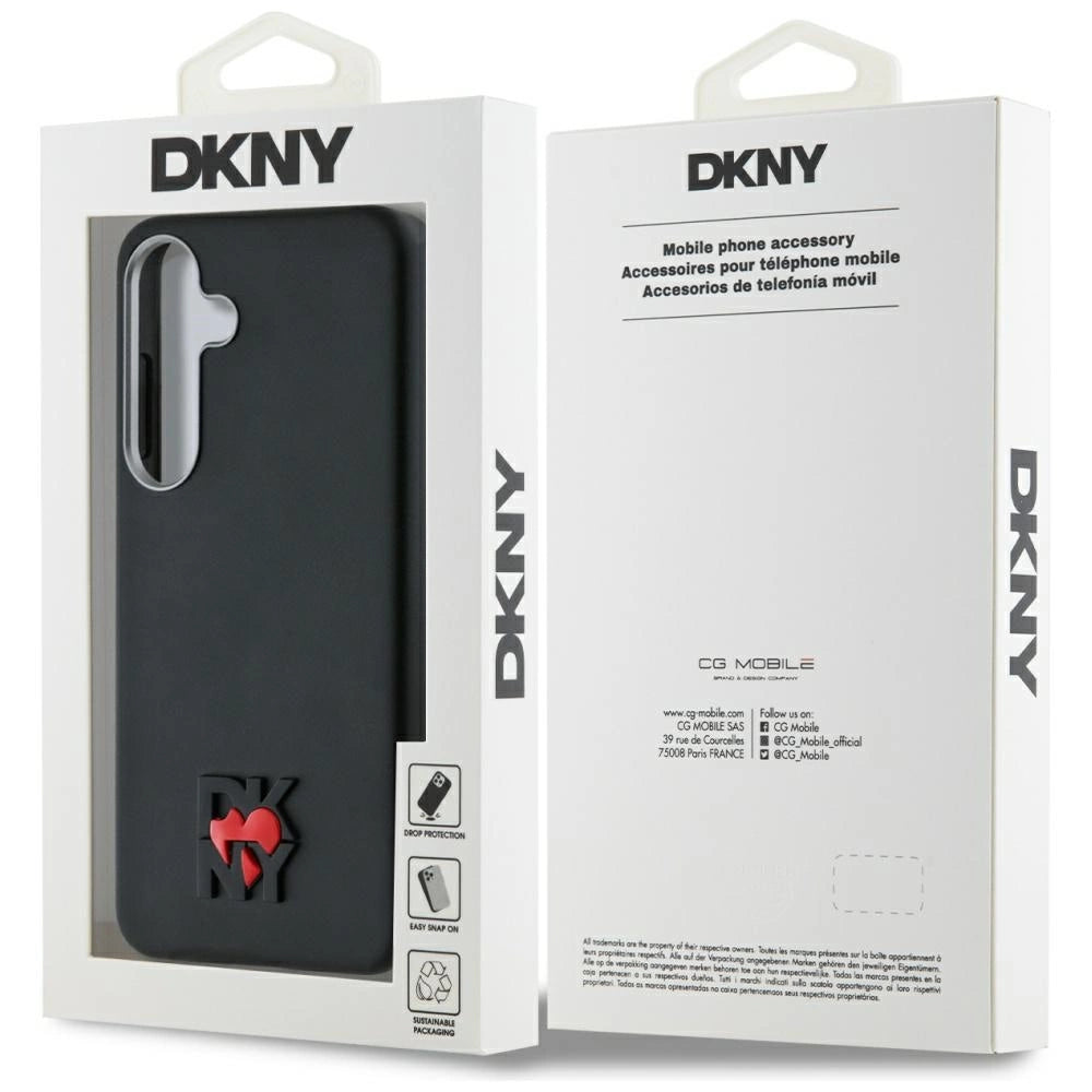 Etui DKNY Leather Heart of NY na Samsung Galaxy S25 - czarne – zdjęcie 8