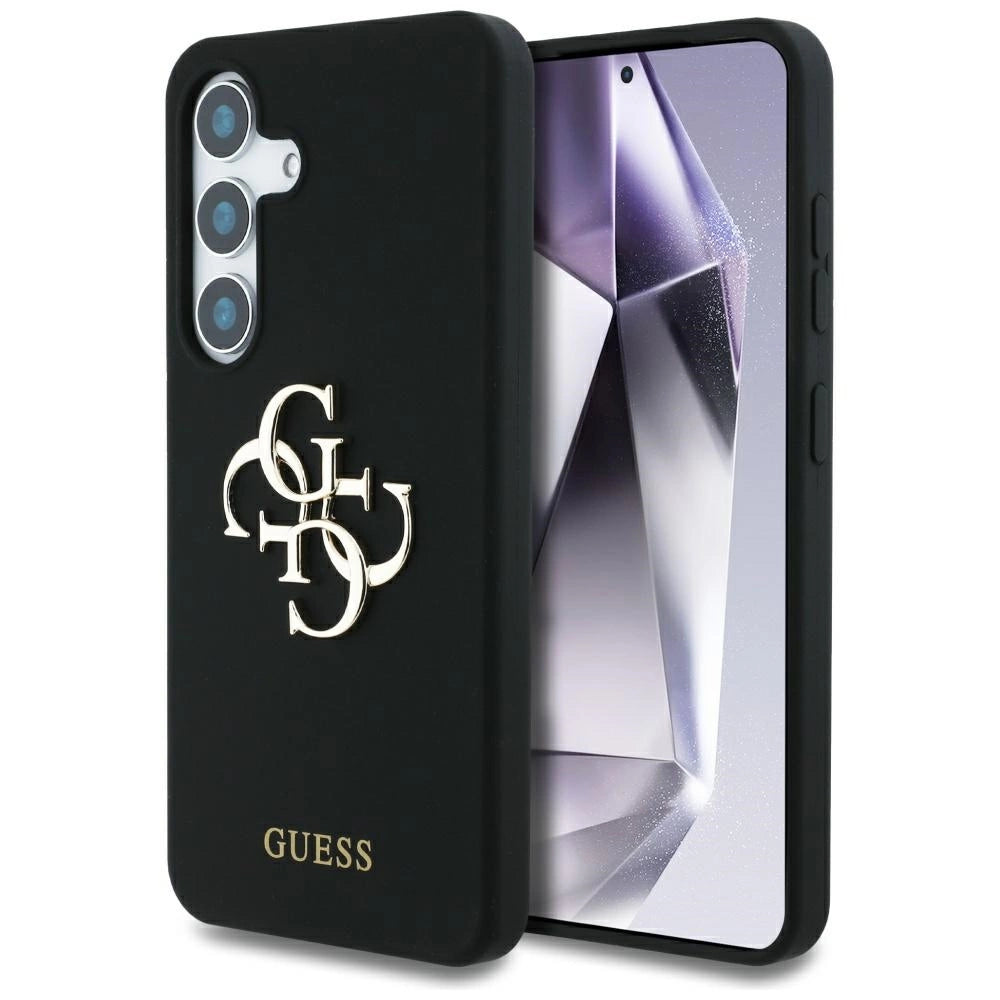 Etui Guess Silicone Big 4G Logo Bottom na Samsung Galaxy S25 - czarne