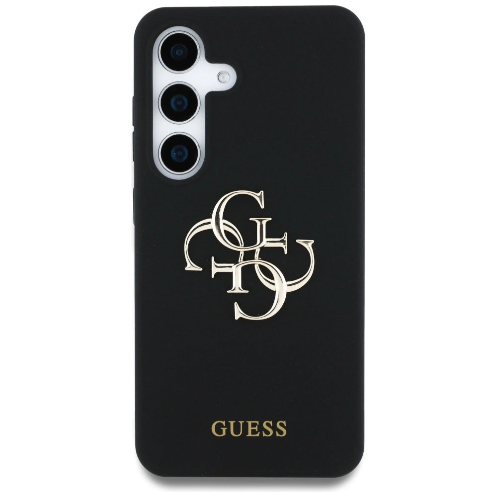 Etui Guess Silicone Big 4G Logo Bottom na Samsung Galaxy S25 - czarne – zdjęcie 3