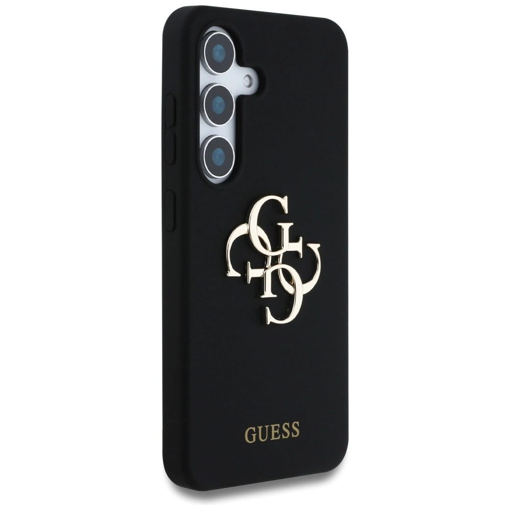 Etui Guess Silicone Big 4G Logo Bottom na Samsung Galaxy S25 - czarne – zdjęcie 4