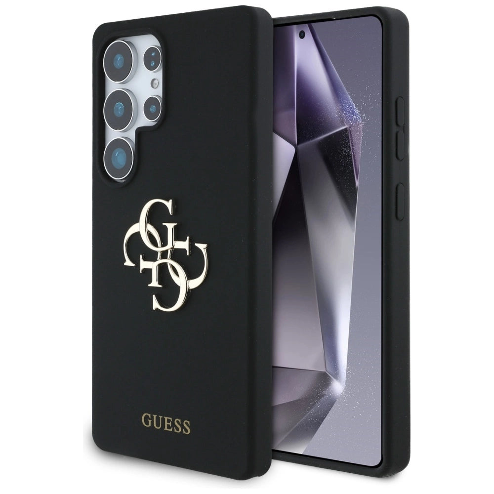 Etui Guess Silicone Big 4G Logo na Samsung Galaxy S25 Ultra - czarne