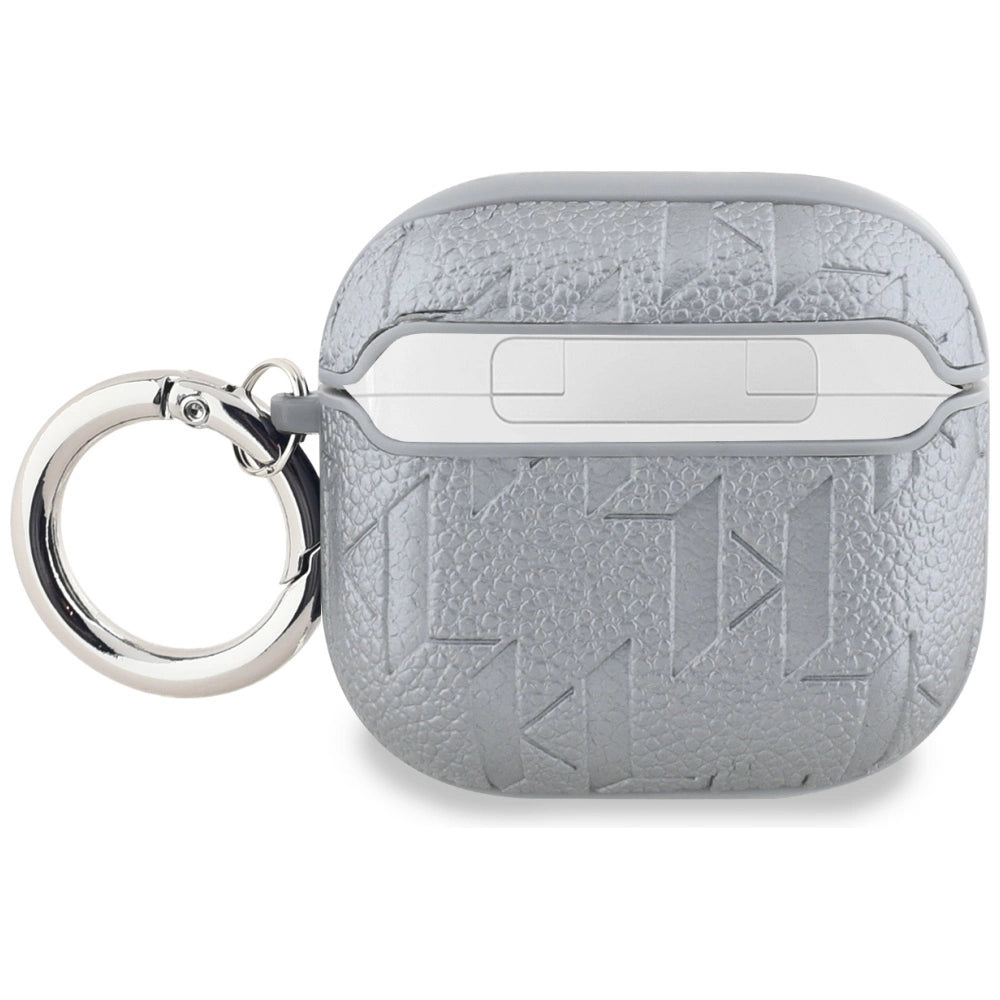 Etui Karl Lagerfeld Monogram Karl Head na AirPods 4 - srebrne – zdjęcie 2