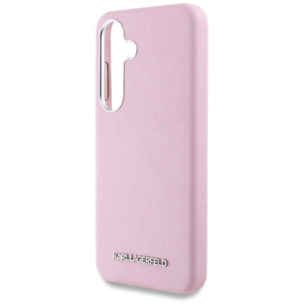 Etui Karl Lagerfeld Saffiano Full Wrapped na Samsung Galaxy S25 - różowe – zdjęcie 6