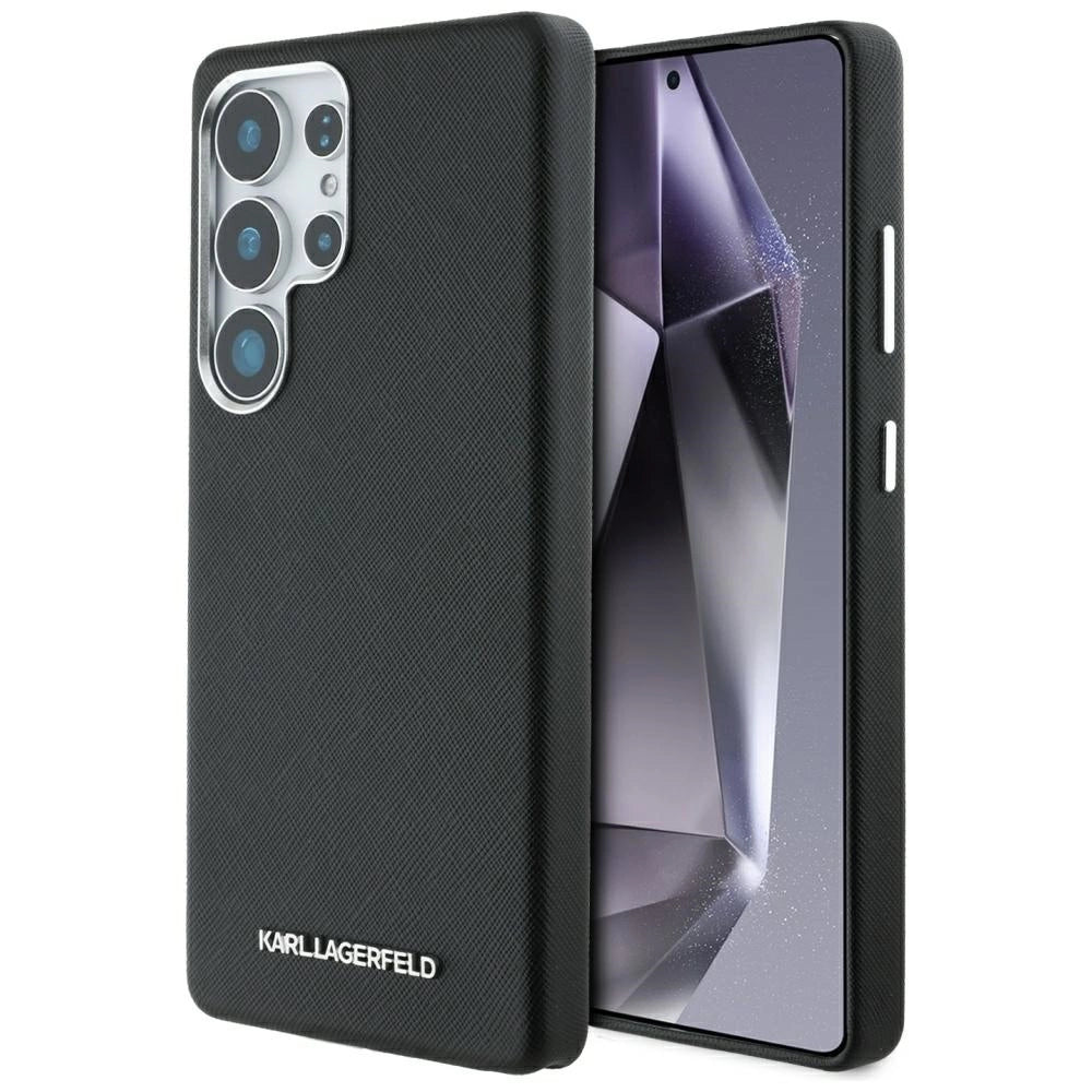 Etui Karl Lagerfeld Saffiano Full na Samsung Galaxy S25 Ultra - czarne