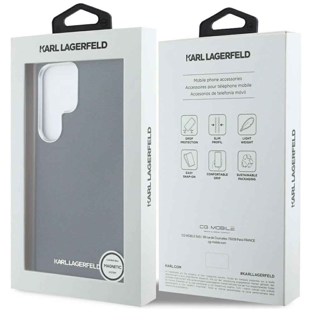 Etui Karl Lagerfeld Saffiano Full na Samsung Galaxy S25 Ultra - czarne – zdjęcie 8