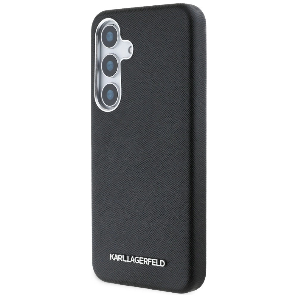 Etui Karl Lagerfeld Saffiano Full Wrapped na Samsung Galaxy S25+ - czarne – zdjęcie 2