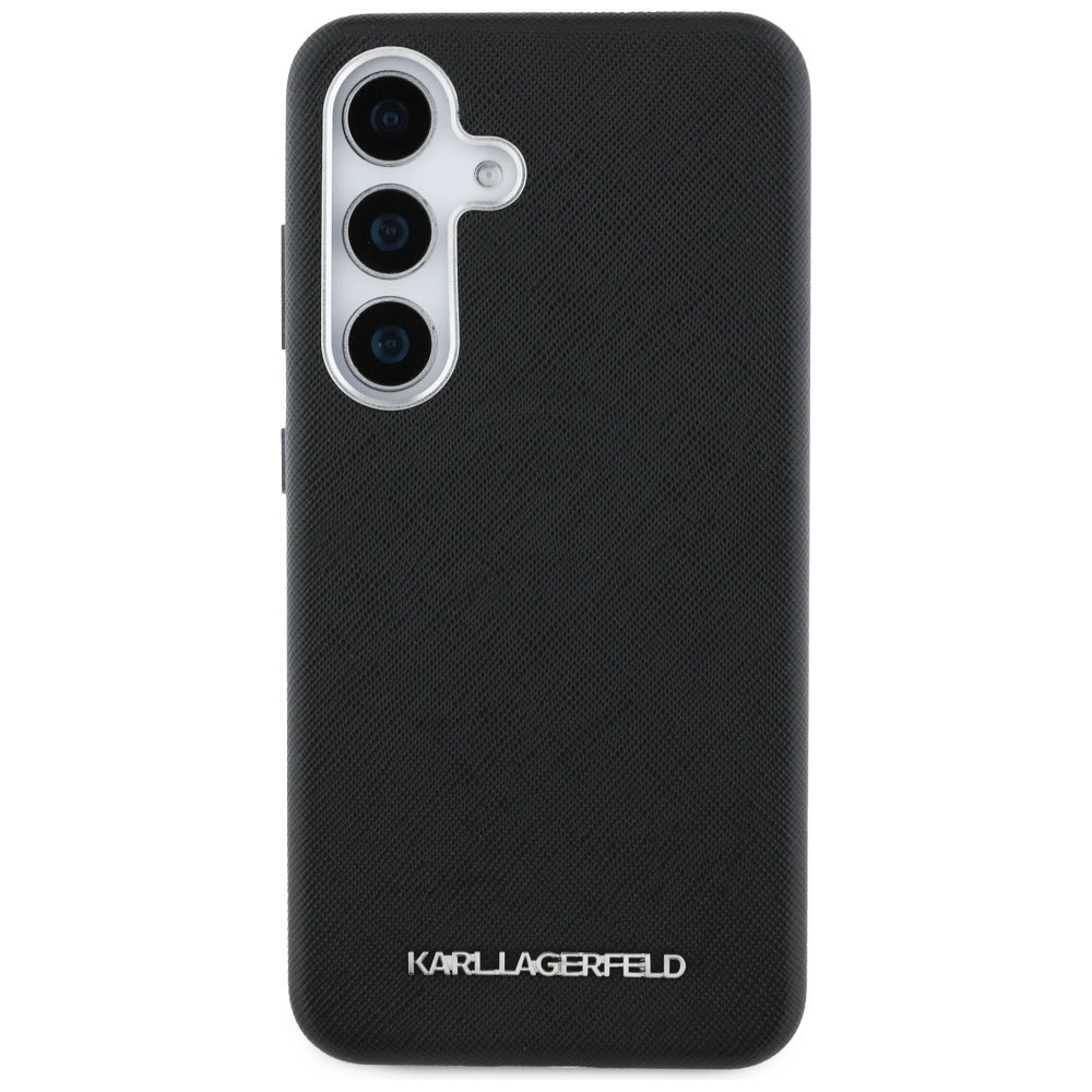 Etui Karl Lagerfeld Saffiano Full Wrapped na Samsung Galaxy S25+ - czarne – zdjęcie 3