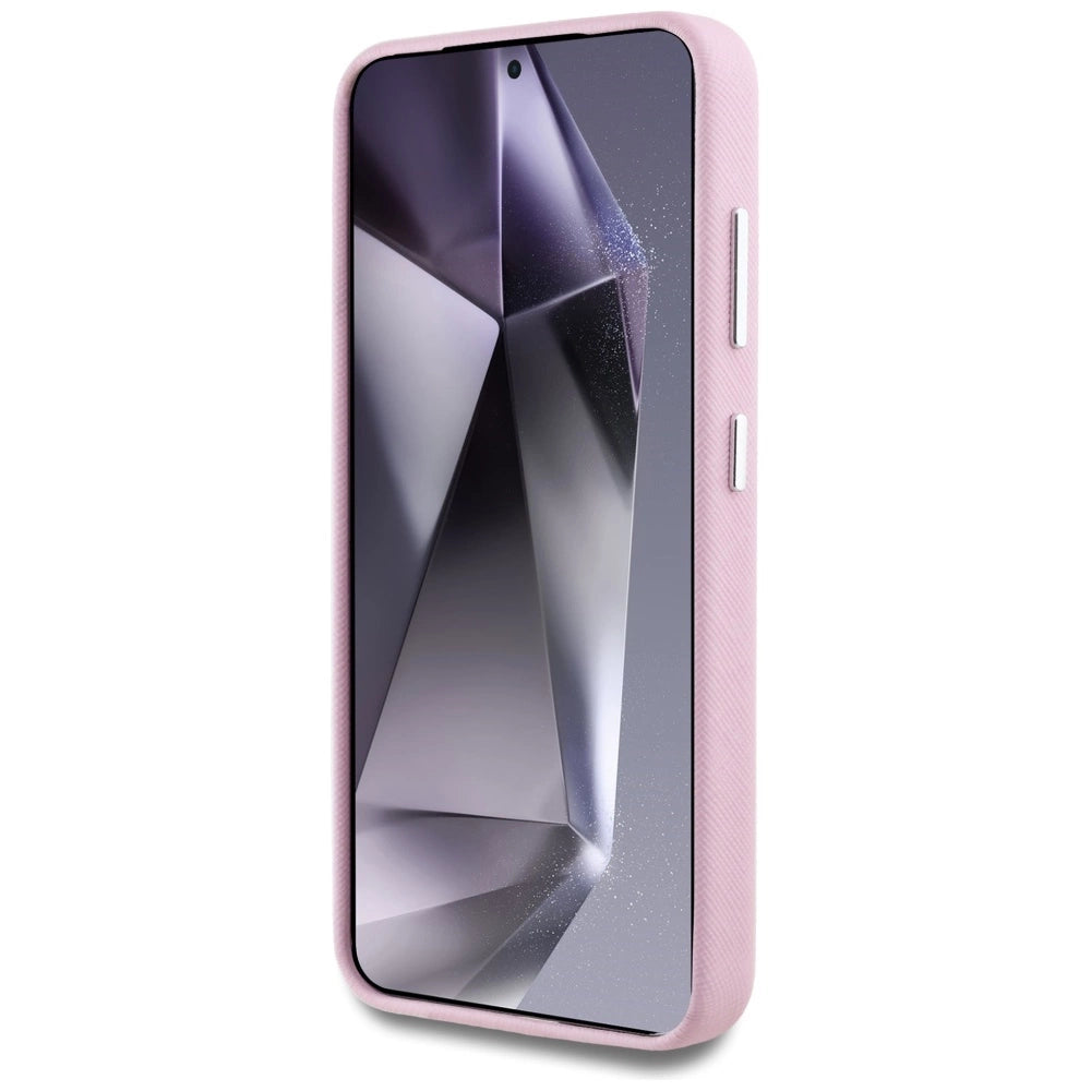 Etui Karl Lagerfeld Saffiano Full Wrapped na Samsung Galaxy S25+ - różowe – zdjęcie 5