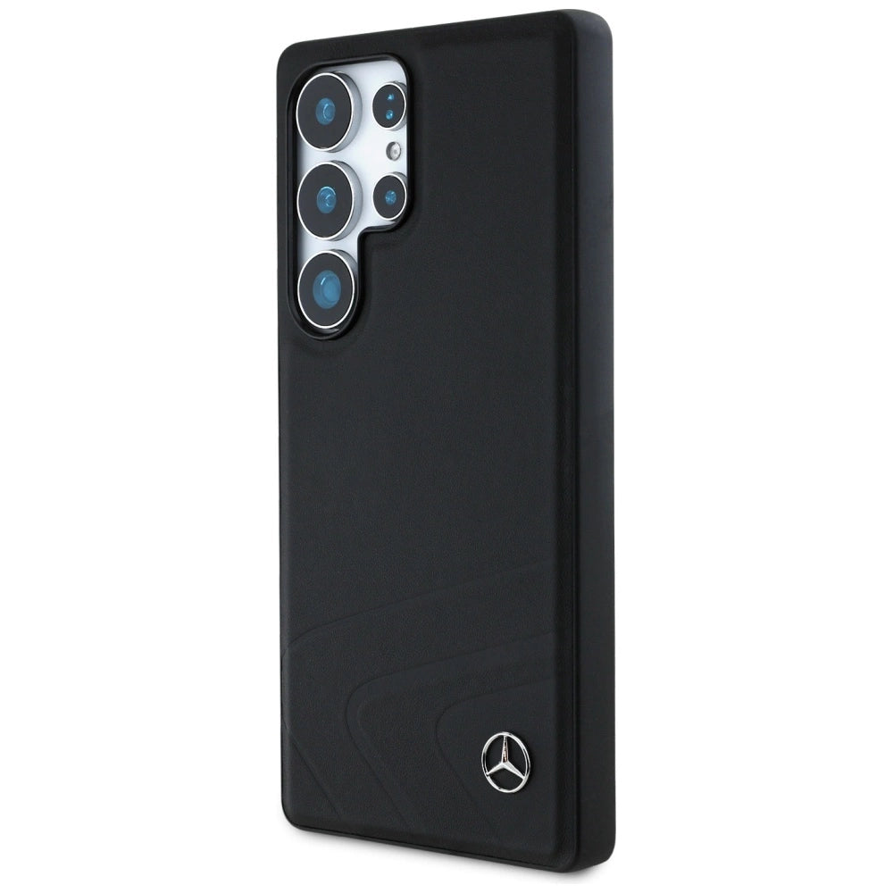 Etui Mercedes Leather Horizontal na Samsung Galaxy S25 Ultra - czarne – zdjęcie 2
