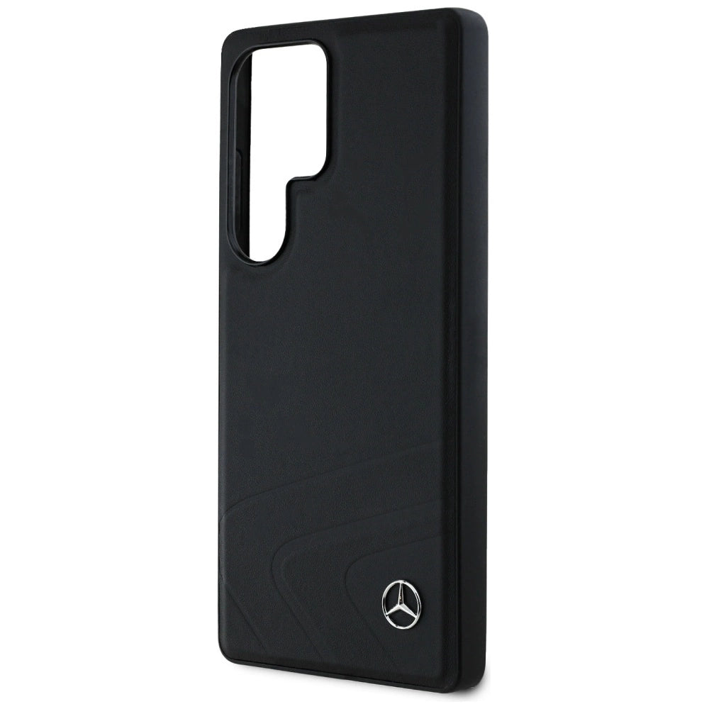 Etui Mercedes Leather Horizontal na Samsung Galaxy S25 Ultra - czarne – zdjęcie 6