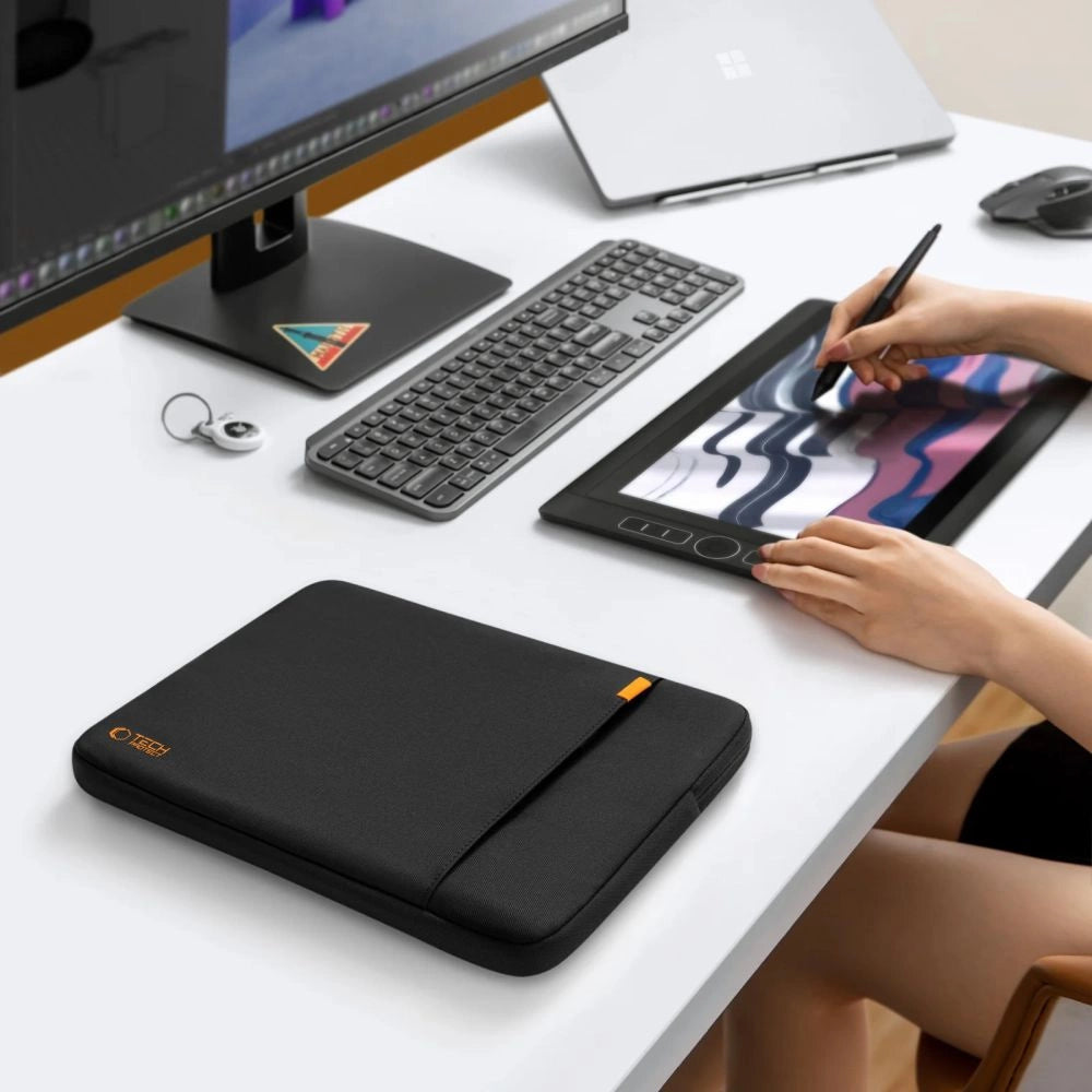 Pokrowiec Tech-Protect Defender na laptopa 15-16" - czarny – zdjęcie 10