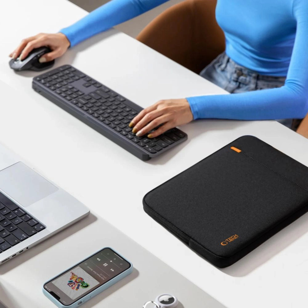 Pokrowiec Tech-Protect Defender na laptopa 15-16" - czarny – zdjęcie 9