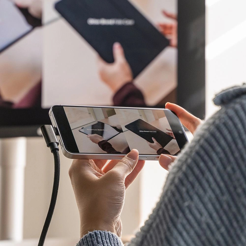 Kabel kątowy Ringke 3.2 gen. 2x2 USB-C, PD 3.1 240W 2m - czarny – zdjęcie 9