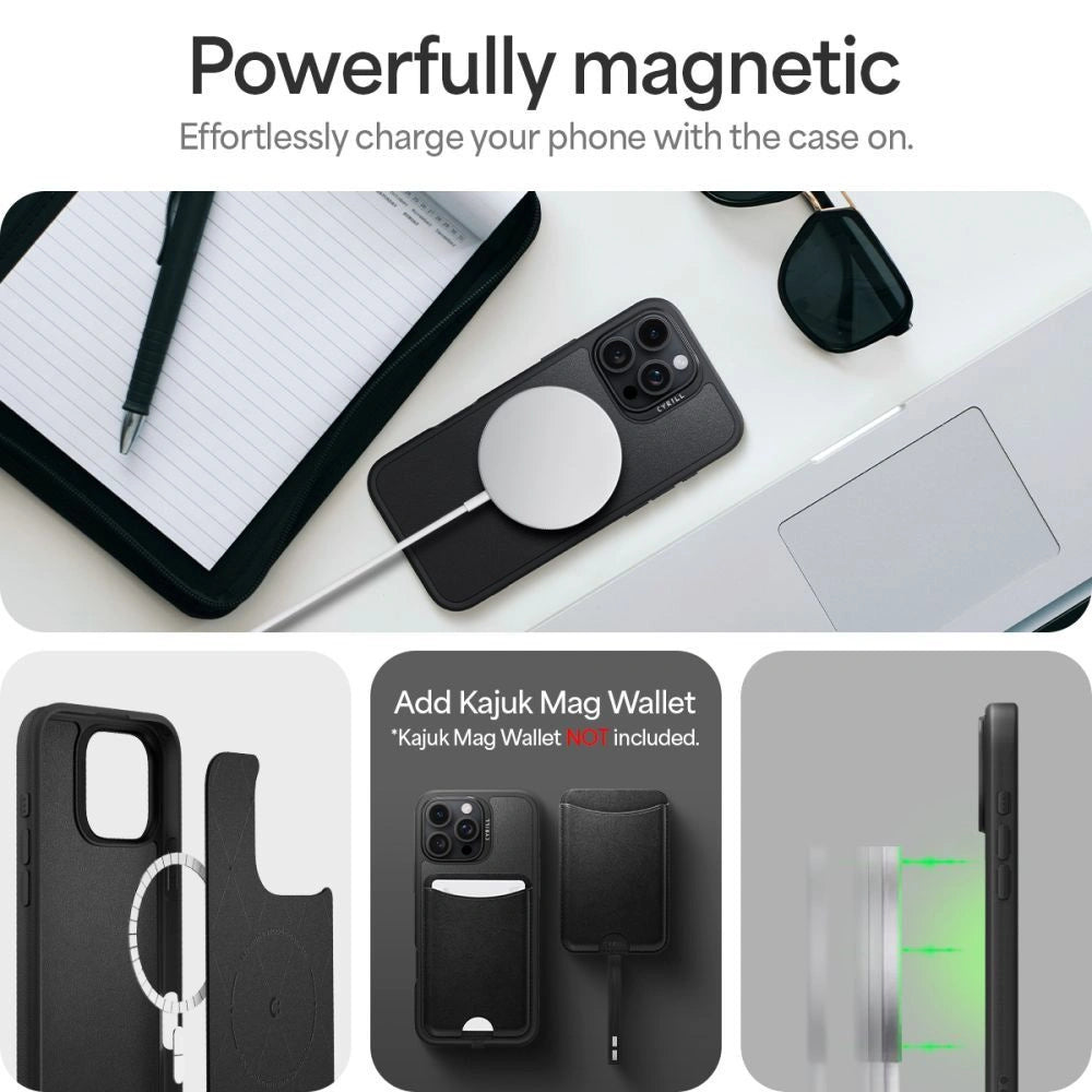 Etui Spigen Cyrill Classic Charm Magsafe na iPhone 16 Pro Max - czarne – zdjęcie 5