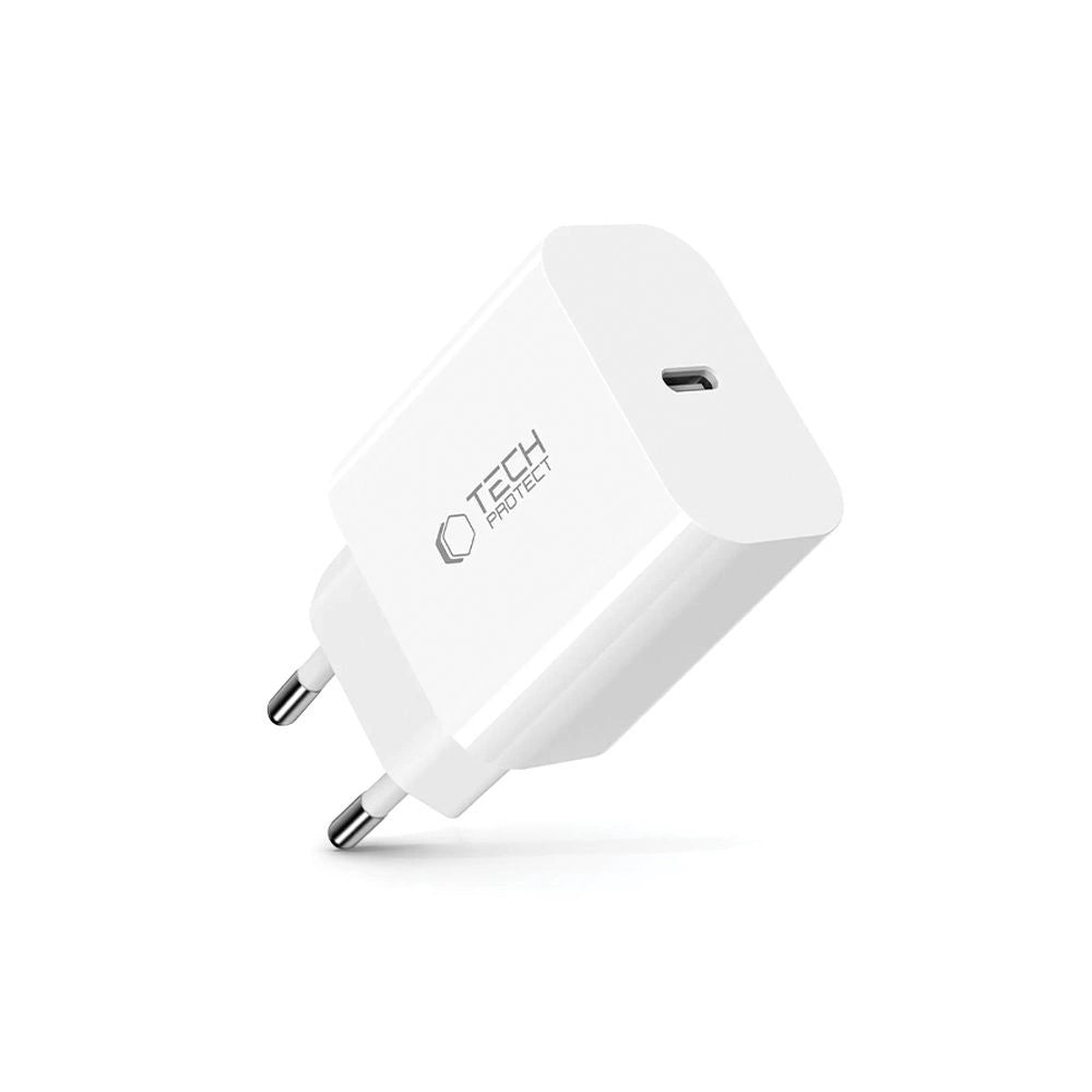 Ładowarka sieciowa Tech-Protect NC20W port USB-C - biała – zdjęcie 2