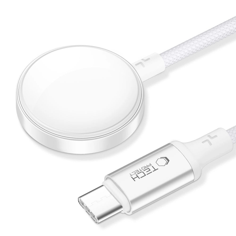 Ładowarka indukcyjna Tech-Protect UltraBoost do Apple Watch 1m - biała – zdjęcie 2