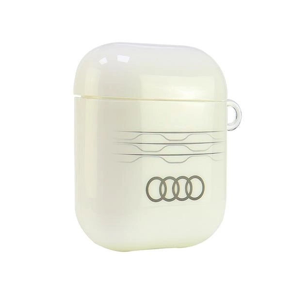 Etui Audi IML Geometric Pattern na AirPods 1 / 2 - białe – zdjęcie 4