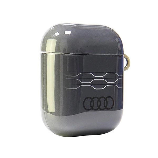 Etui Audi IML Geometric Pattern na AirPods 1 / 2 - szare