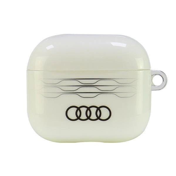 Etui Audi IML Geometric Pattern na AirPods 3 - białe
