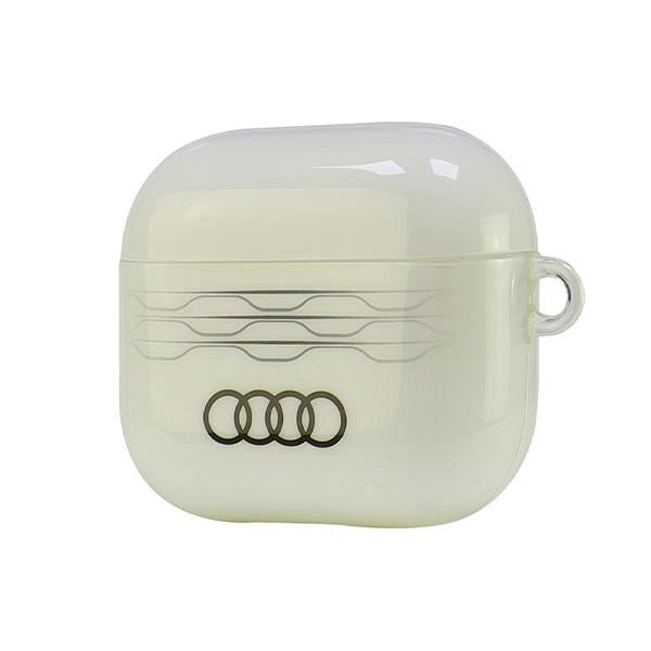 Etui Audi IML Geometric Pattern na AirPods 3 - białe – zdjęcie 3