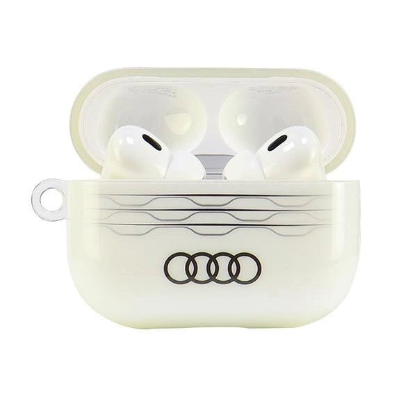 Etui Audi IML Geometric Pattern na AirPods Pro 2 - białe – zdjęcie 2