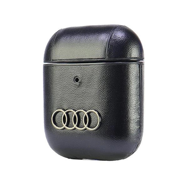 Etui Audi Leather Big Logo na AirPods 1 / 2 - czarne – zdjęcie 3