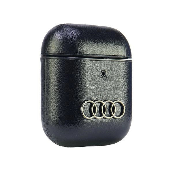 Etui Audi Leather Big Logo na AirPods 1 / 2 - czarne – zdjęcie 4