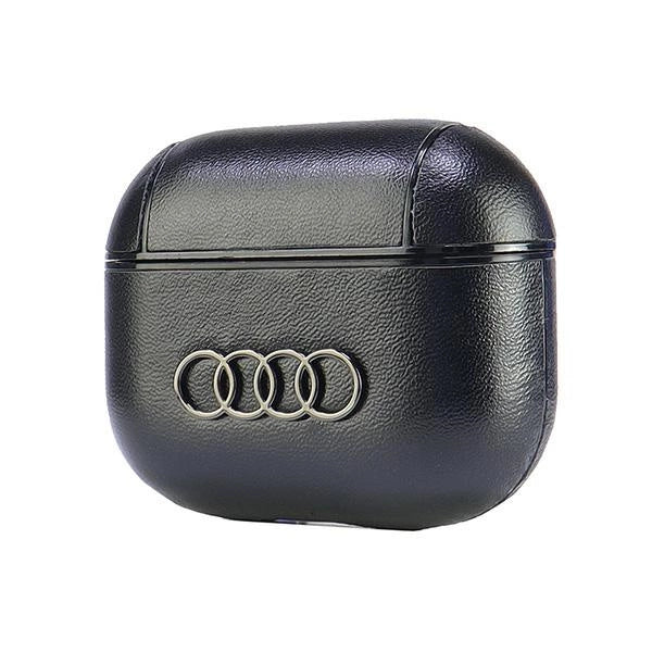 Etui Audi Leather Big Logo na AirPods 3 - czarne – zdjęcie 2