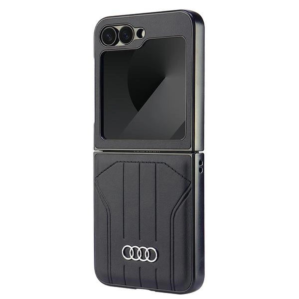 Etui Audi Synthetic Leather MagSafe na Samsung Galaxy Z Flip 6 - czarne – zdjęcie 2